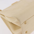 GUCCI Hand Bag Patent leather Ivory Gold 000 781 0301 Auth gh2180-12