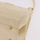 GUCCI Hand Bag Patent leather Ivory Gold 000 781 0301 Auth gh2180-13