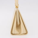 GUCCI Hand Bag Patent leather Ivory Gold 000 781 0301 Auth gh2180-4