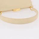GUCCI Hand Bag Patent leather Ivory Gold 000 781 0301 Auth gh2180-7