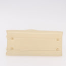 GUCCI Hand Bag Patent leather Ivory Gold 000 781 0301 Auth gh2180-9