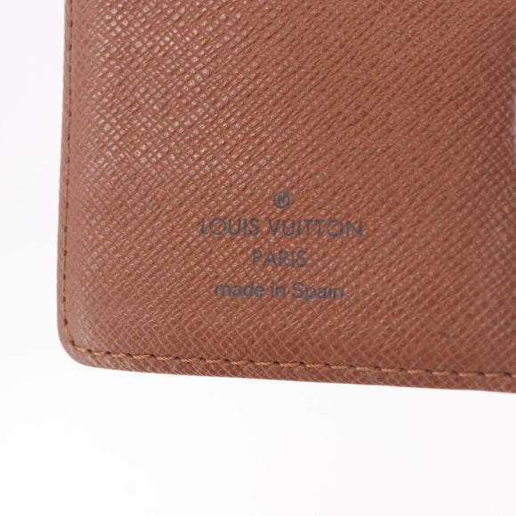LOUIS VUITTON Monogram Agenda PM Day Planner Cover R20005 LV Auth gh2181