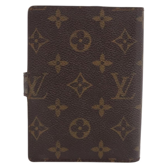 LOUIS VUITTON Monogram Agenda PM Day Planner Cover R20005 LV Auth gh2181