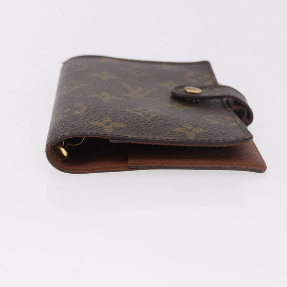 LOUIS VUITTON Monogram Agenda PM Day Planner Cover R20005 LV Auth gh2181
