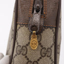 GUCCI GG Supreme Web Sherry Line Clutch Bag PVC Beige Red 89 01 012 Auth gh2182-8