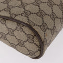 GUCCI GG Supreme Web Sherry Line Clutch Bag PVC Beige Red 89 01 012 Auth gh2182-7
