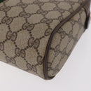 GUCCI GG Supreme Web Sherry Line Clutch Bag PVC Beige Red 89 01 012 Auth gh2182-14