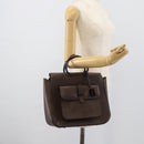 GUCCI Hand Bag Leather Brown 000 2058 0307 Auth gh2184-24