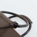 GUCCI Hand Bag Leather Brown 000 2058 0307 Auth gh2184-14