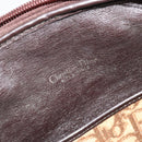 Christian Dior Trotter Canvas Hand Bag Brown Gold Auth gh2185-19