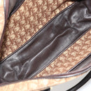 Christian Dior Trotter Canvas Hand Bag Brown Gold Auth gh2185-11
