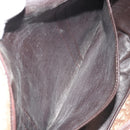 Christian Dior Trotter Canvas Hand Bag Brown Gold Auth gh2185-22