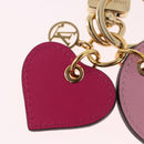 LOUIS VUITTON Vernis Porte Cles Valentine Heart Charm Pink M00268 Auth gh2188M-10