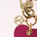 LOUIS VUITTON Vernis Porte Cles Valentine Heart Charm Pink M00268 Auth gh2188M-11
