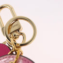 LOUIS VUITTON Vernis Porte Cles Valentine Heart Charm Pink M00268 Auth gh2188M-12