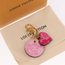 LOUIS VUITTON Vernis Porte Cles Valentine Heart Charm Pink M00268 Auth gh2188M-14