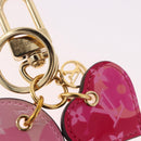 LOUIS VUITTON Vernis Porte Cles Valentine Heart Charm Pink M00268 Auth gh2188M-5