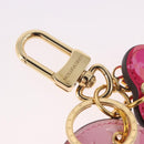 LOUIS VUITTON Vernis Porte Cles Valentine Heart Charm Pink M00268 Auth gh2188M-7