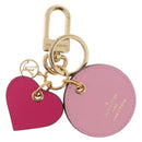 LOUIS VUITTON Vernis Porte Cles Valentine Heart Charm Pink M00268 Auth gh2188M-8