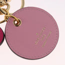 LOUIS VUITTON Vernis Porte Cles Valentine Heart Charm Pink M00268 Auth gh2188M-9