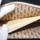 SAINT LAURENT Clutch Bag Leather Black Gold Auth gh2190-12