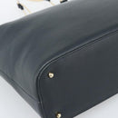 GUCCI Shoulder Bag Leather Navy Gold 001 1998 1805 Auth gh2191-14