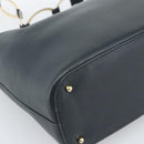 GUCCI Shoulder Bag Leather Navy Gold 001 1998 1805 Auth gh2191-16