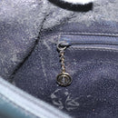 GUCCI Shoulder Bag Leather Navy Gold 001 1998 1805 Auth gh2191-21