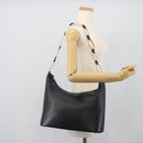 GUCCI Shoulder Bag Leather Navy Gold 001 1998 1805 Auth gh2191-22