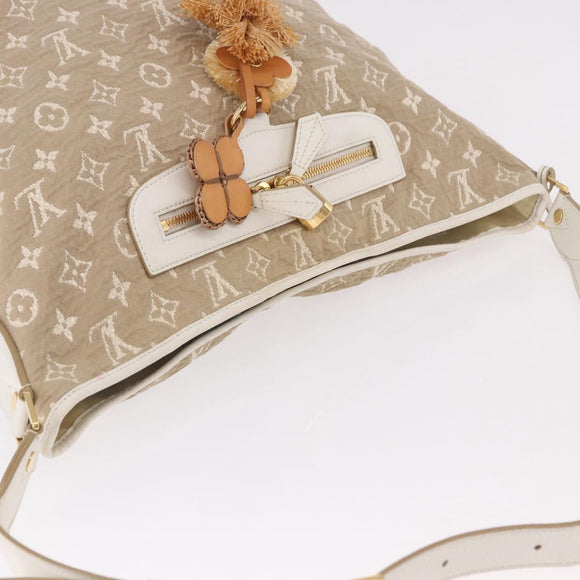 LOUIS VUITTON Monogram Sabia Buzzus PM Bag Beige Bron M93499 LV Auth gh2192A