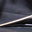 Salvatore Ferragamo Gancini Studio Bag Leather 2way Black Gold Auth gh2193V-24