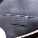 Salvatore Ferragamo Gancini Studio Bag Leather 2way Black Gold Auth gh2193V-11