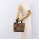 LOUIS VUITTON Damie Sovage Impala Hand Bag Brown M92133 LV Auth gh2194V-21