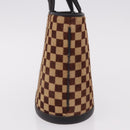 LOUIS VUITTON Damie Sovage Impala Hand Bag Brown M92133 LV Auth gh2194V-5