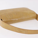 CARTIER Hand Bag Patent leather Beige Silver Auth gh2196A-6