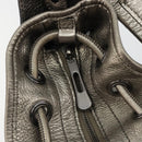 BURBERRY Nova Check Shoulder Bag Canvas Gray Silver Auth gh2198A-18