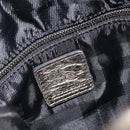 BURBERRY Nova Check Shoulder Bag Canvas Gray Silver Auth gh2198A-19