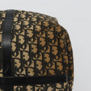 Christian Dior Trotter Canvas Boston Bag Navy Silver Auth gh2199-10