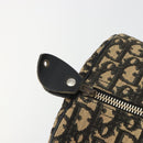 Christian Dior Trotter Canvas Boston Bag Navy Silver Auth gh2199-16