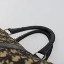 Christian Dior Trotter Canvas Boston Bag Navy Silver Auth gh2199-8