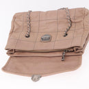 PRADA Chain Shoulder Bag Leather Pink Silver Auth gh2200A-20