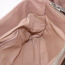 PRADA Chain Shoulder Bag Leather Pink Silver Auth gh2200A-25