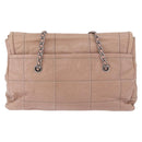 PRADA Chain Shoulder Bag Leather Pink Silver Auth gh2200A-2
