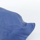 LOEWE Nappa Aire Anagram Hand Bag Leather Blue Gold Auth gh2201A-15