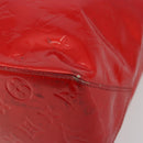 LOUIS VUITTON Monogram Vernis Reade MM Hand Bag Red Rouge M91086 LV Auth gh2202-16