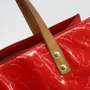 LOUIS VUITTON Monogram Vernis Reade MM Hand Bag Red Rouge M91086 LV Auth gh2202-18