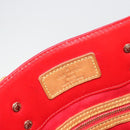 LOUIS VUITTON Monogram Vernis Reade MM Hand Bag Red Rouge M91086 LV Auth gh2202-19