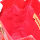 LOUIS VUITTON Monogram Vernis Reade MM Hand Bag Red Rouge M91086 LV Auth gh2202-21