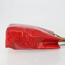 LOUIS VUITTON Monogram Vernis Reade MM Hand Bag Red Rouge M91086 LV Auth gh2202-3