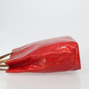LOUIS VUITTON Monogram Vernis Reade MM Hand Bag Red Rouge M91086 LV Auth gh2202-4